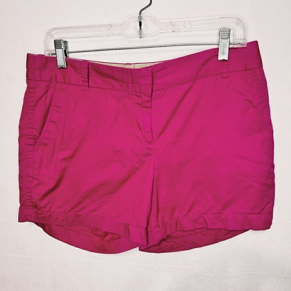 J. Crew Classic 5” Chino Broken-In Shorts Pink 100% Cotton Women’s Sz 6